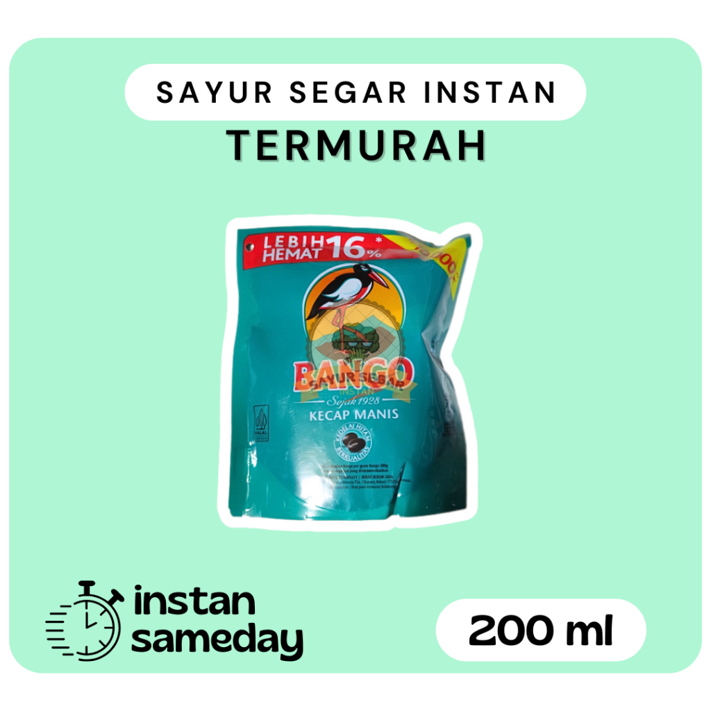 

Kecap Manis Bango / Kemasan Pouch 200ml