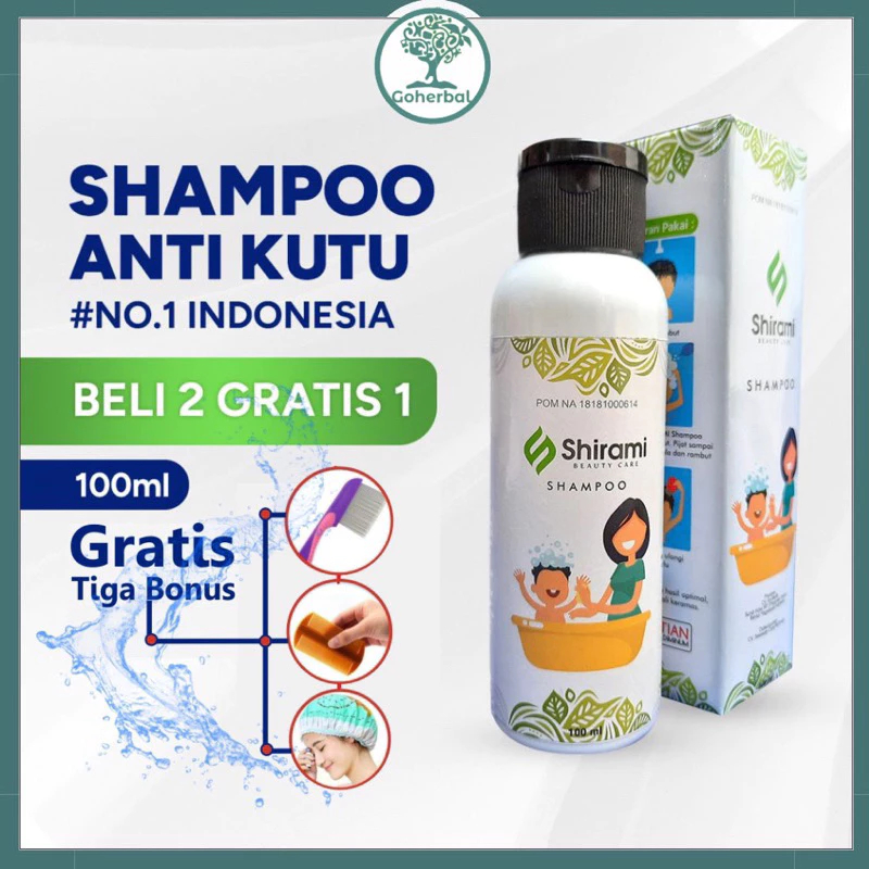(COD) Shirami Shampo kutu | Rambut Anak dan Dewasa | Penghilang Kutu Rambut Dan Telurnya