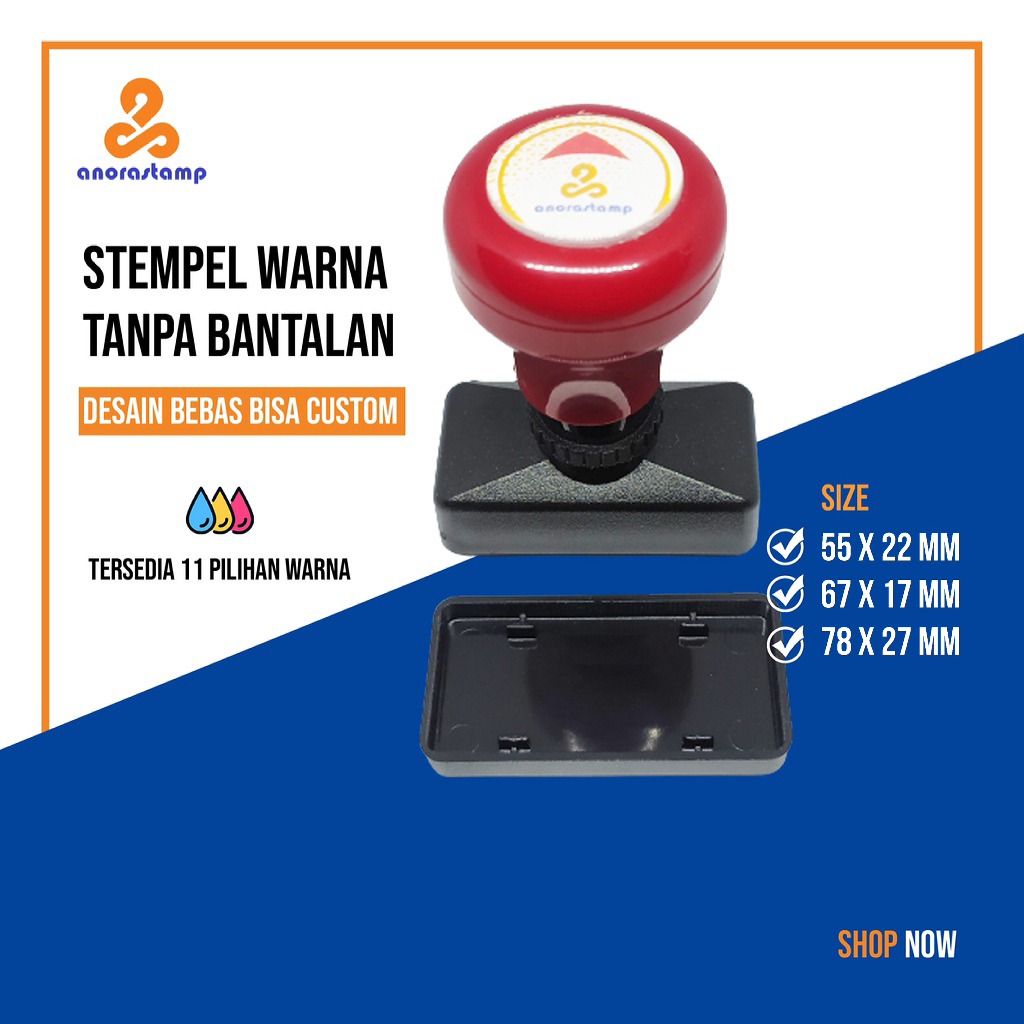 

ANORA STAMP STEMPEL WARNA PERSEGI PANJANG 2