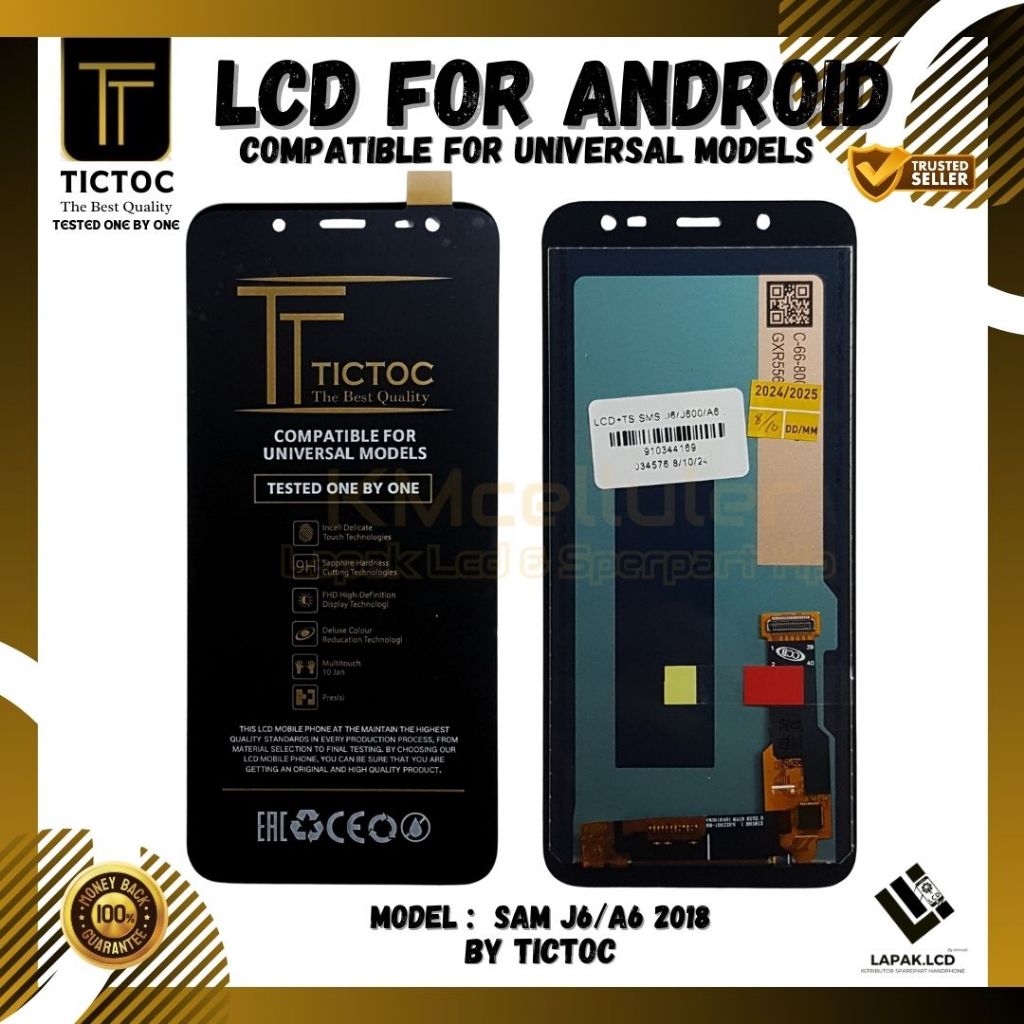 LCD Touchscreen SAMSUNG J6/A6 2018 Ori TICTOC