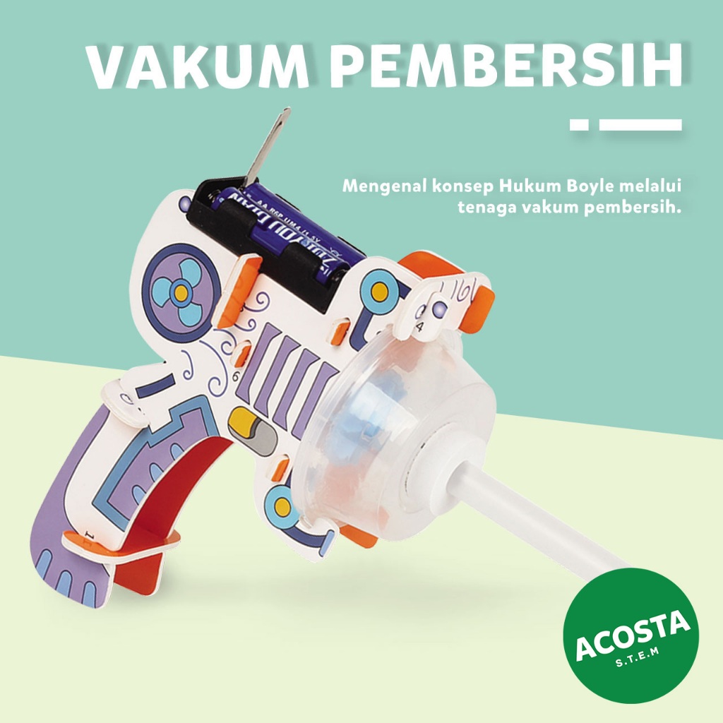 VAKUM PEMBERSIH stem - DIY Mainan Robot Acosta STEM untuk Anak-anak Toys Puzzle Education Arts Lego 