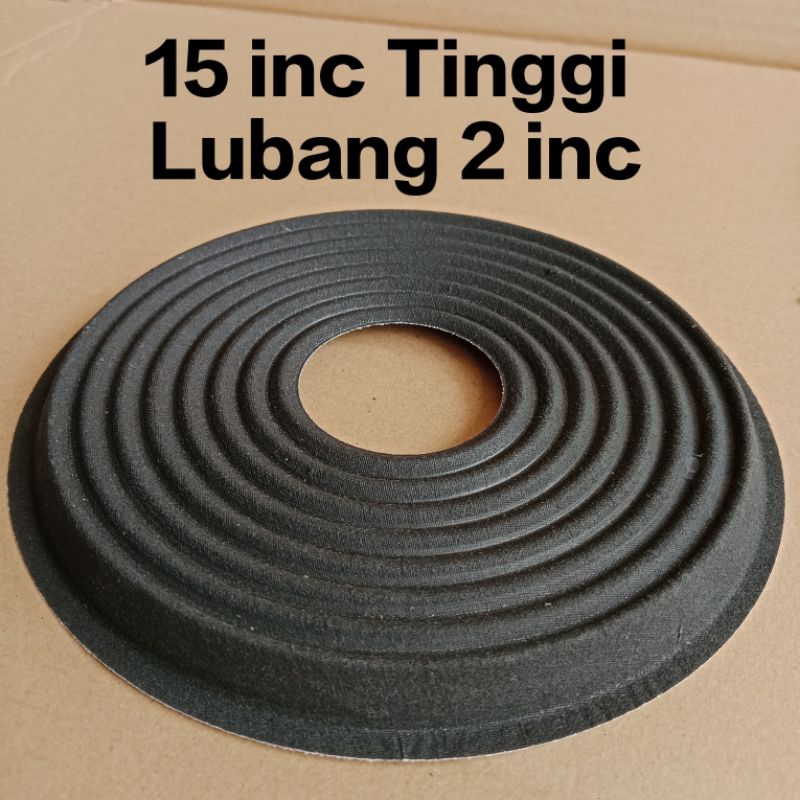 Damper speaker 15 inc Lubang 2 inc Lebar 18 cm