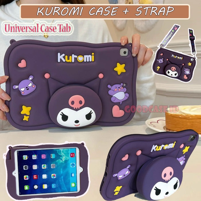 ( UNIVERSAL CASE TAB 8" ) Itel Vista Tab 10 Mini 8 8.0 8,0 inch VistaTab Softcase Universal Kuromi
