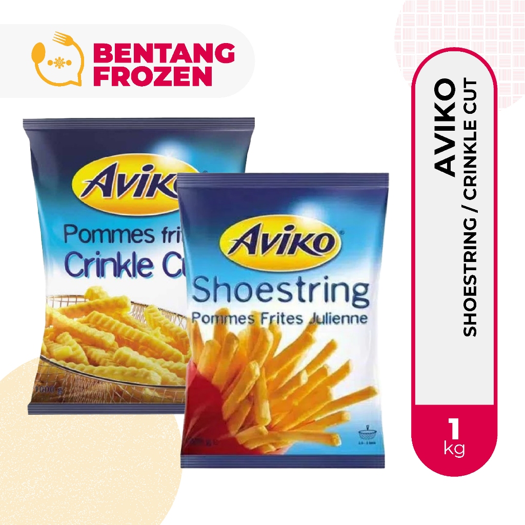 

Aviko Kentang Crinkle Cut - Shoestring 1 Kg / Kentang Goreng / French Fries