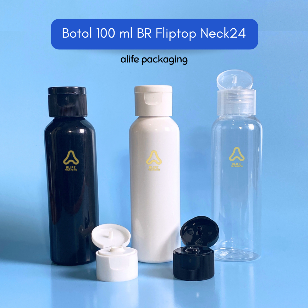 Botol Fliptop 100 ml | Botol 100 ml Fliptop | Botol 100 ml Fliptop - BR
