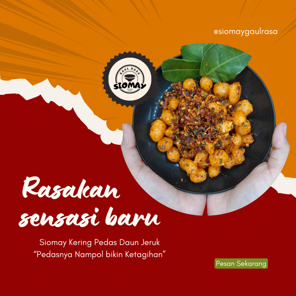 

siomay kering pedas daun jeruk 250 gram