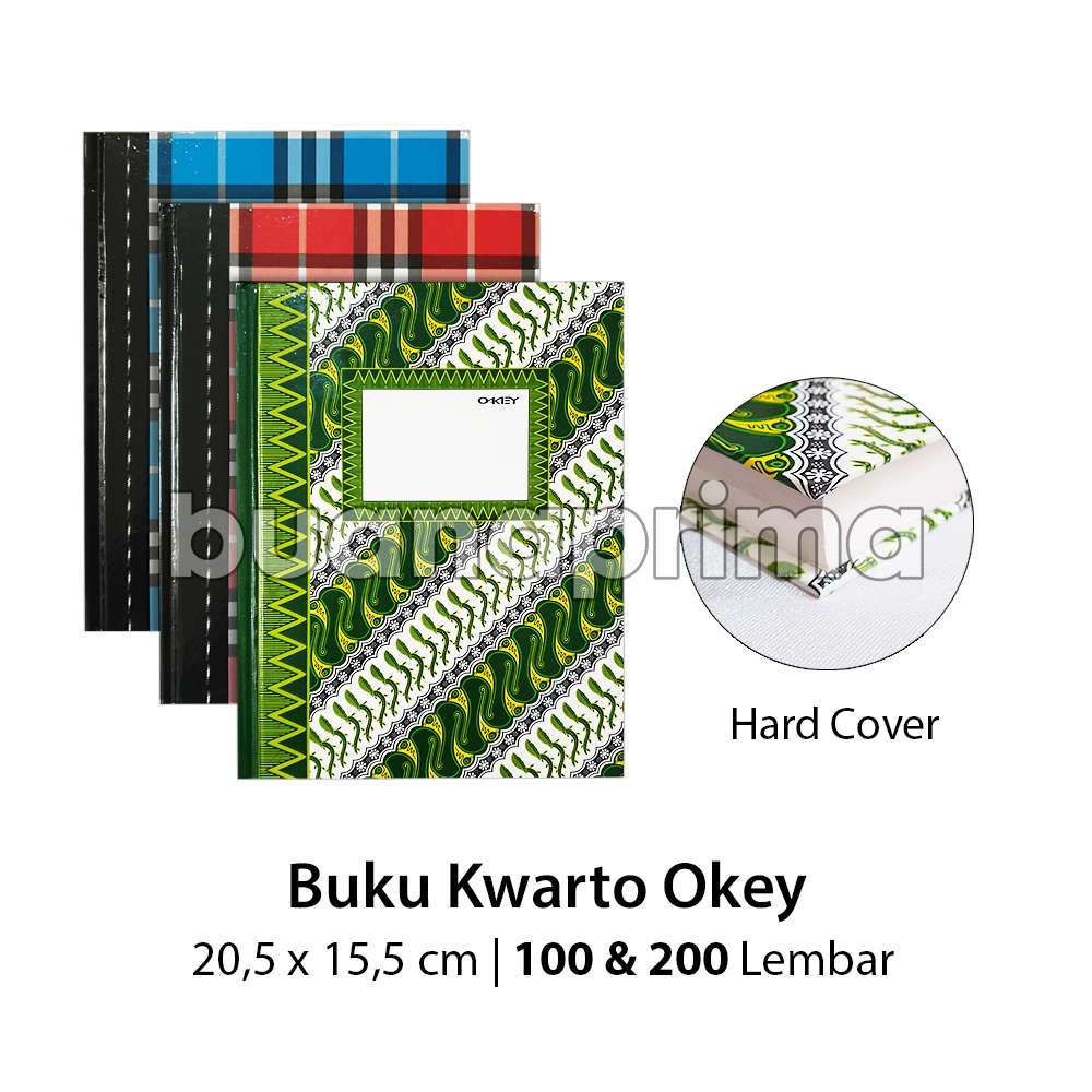 

Buku Kwarto Okey 100 200 Lembar Hard Cover A5 Akuntansi Quarto Notebook