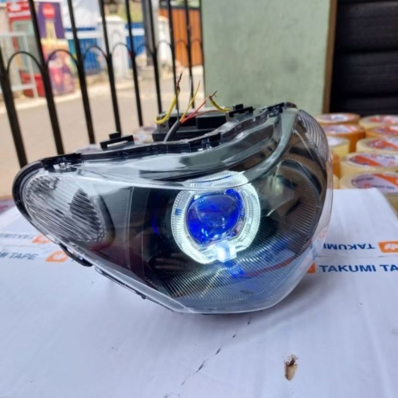 Reflektor Lampu Depan Mio Smile Projie Biled 2,5 Inci Fullset