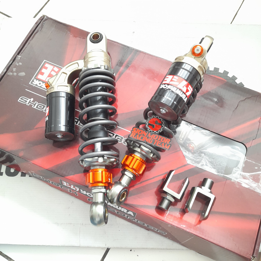 Shockbreaker Belakang / Shock Absorber Yoshimura Tabung Atas 3676 - 285MM Grey Nmax New / Aerox / No