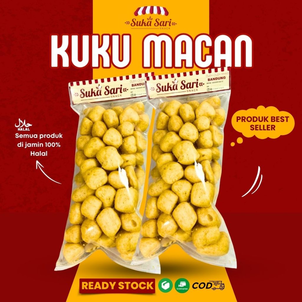 

Kuku Macan Cemilan Snack Oleh-Oleh Bandung | Sukasari Snack