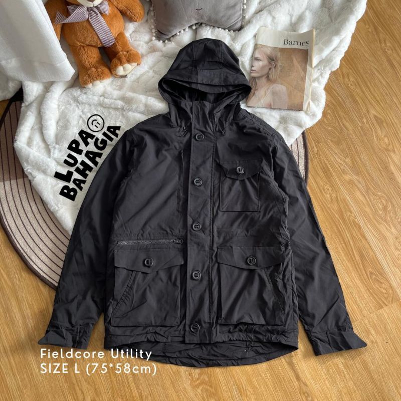 FIELDCORE Black Utility Parka Jaket size LL | 100% Original