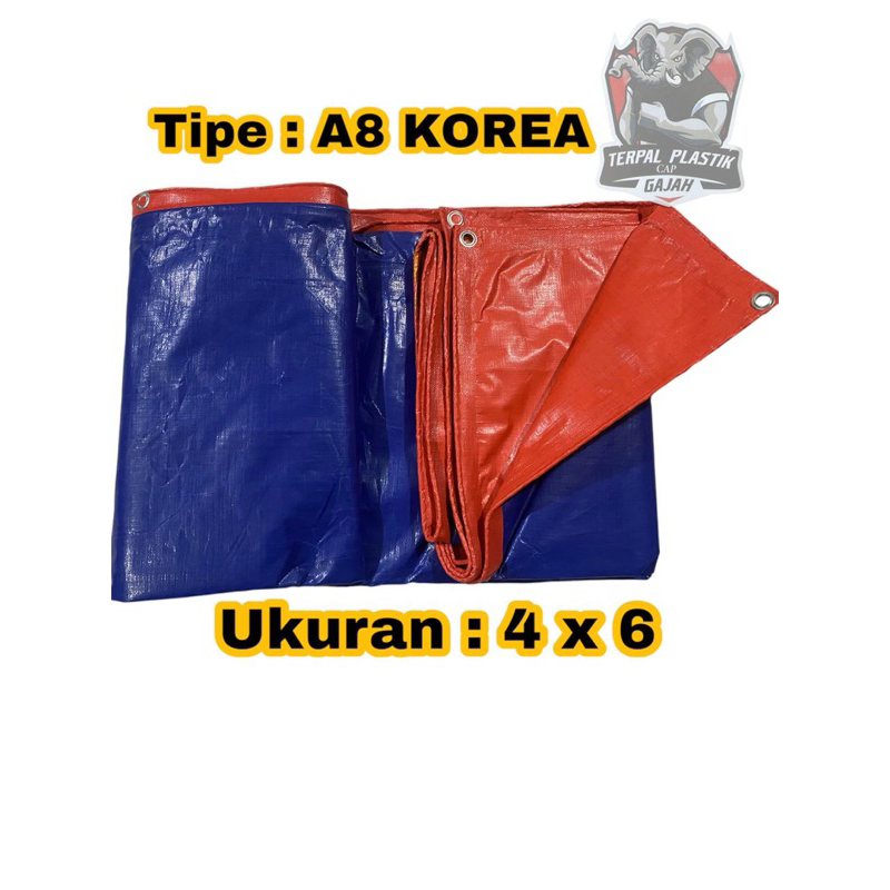 terpal a8 ukuran 4x6 korea