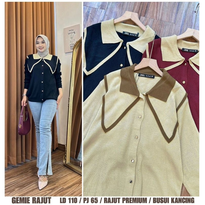 blus rajut wanita