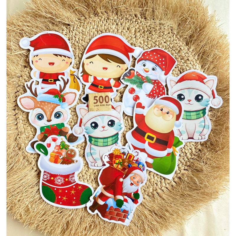 

Amplop / angpao Natal 3D (1 pack isi 8pcs)