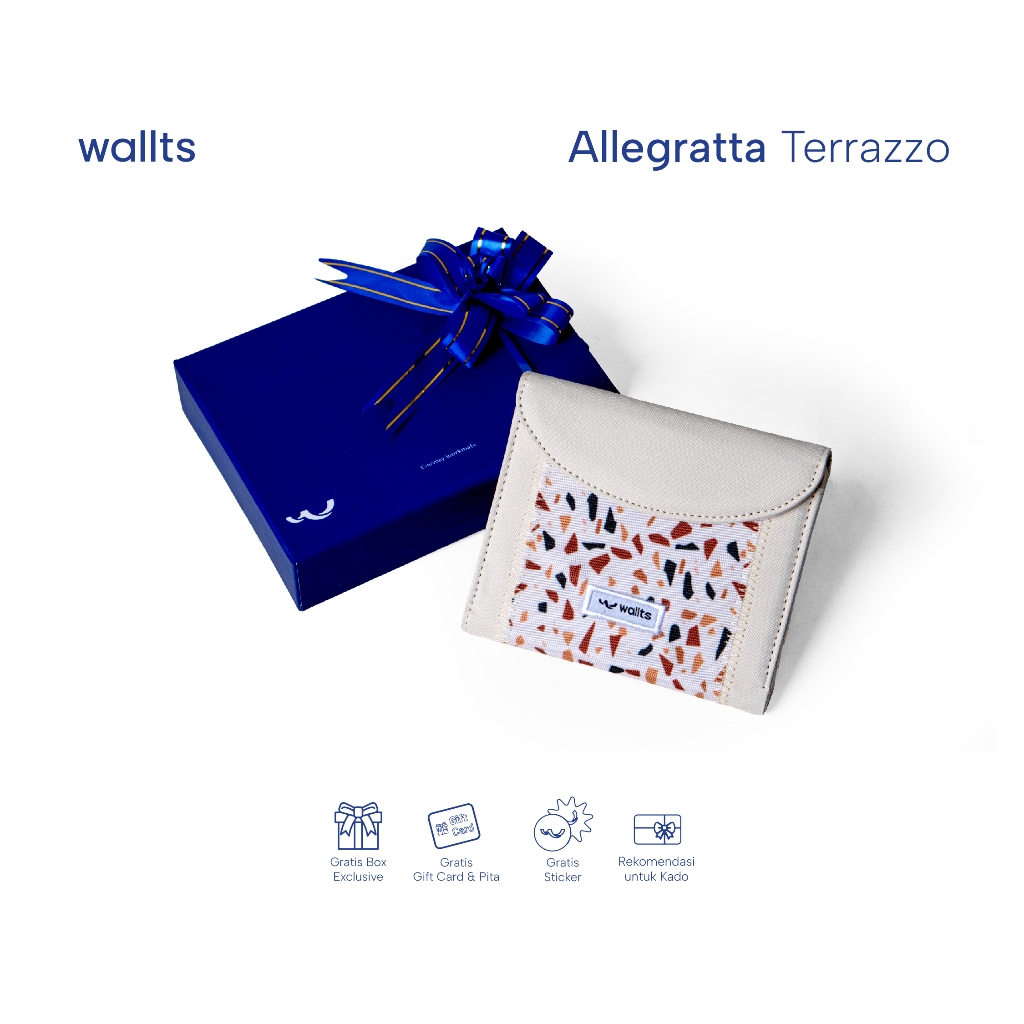 Wallts Allegrata Terazzo - Dompet Lipat Wanita
