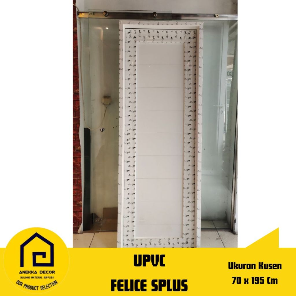 Pintu Kamar/Pintu Kamar Mandi/Pintu Toilet UPVC Splus Felice Full Panel