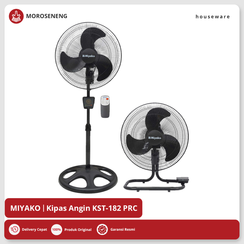 Kipas Angin Berdiri Miyako Stand Fan KST 182 PRC