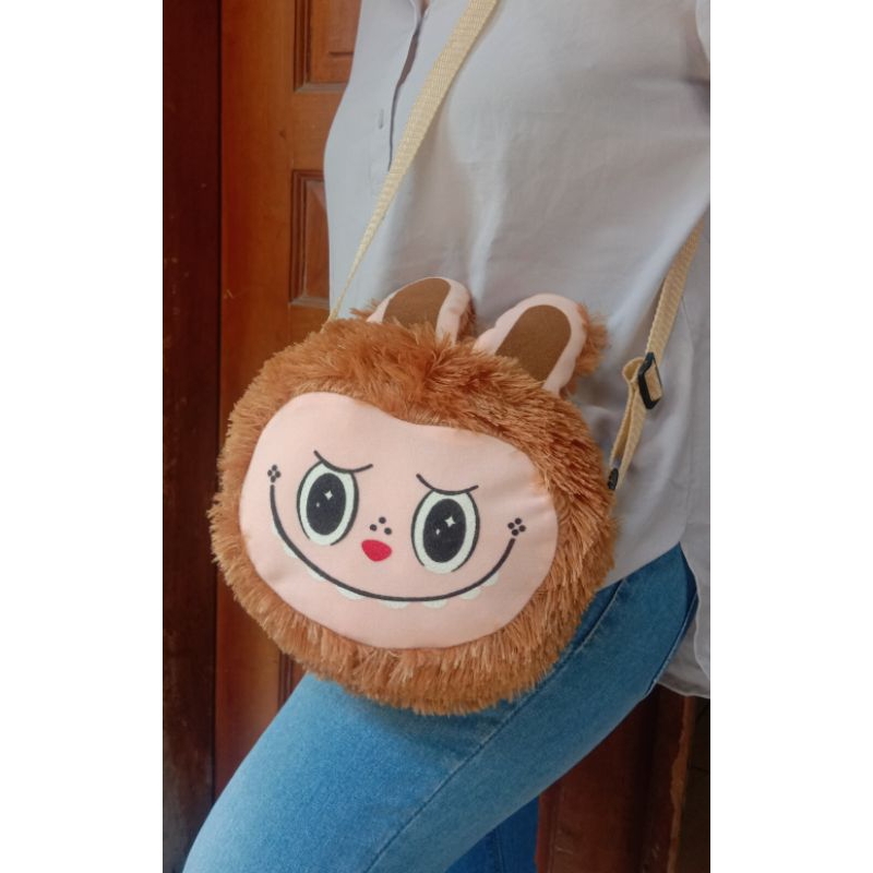 Tas labubu boneka labubu gantungan labubu