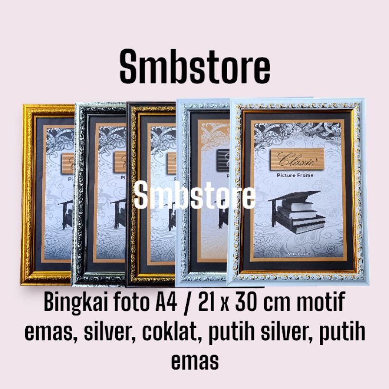 Bingkai/frame/figura/pigura/pigora/A4/8RP/10R/21x30cm sertifikat motif