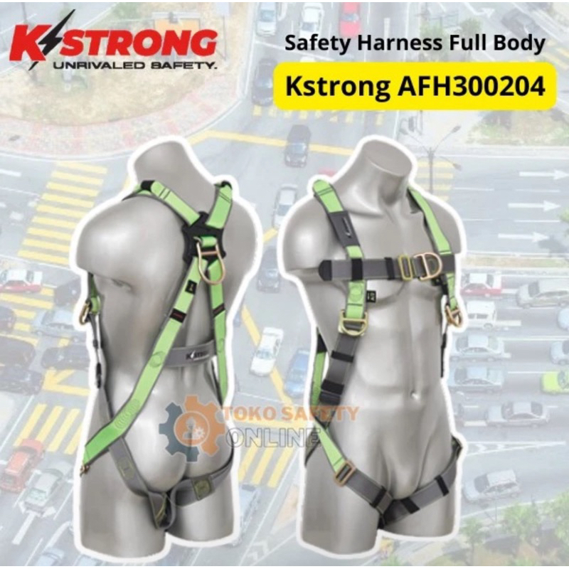 KSTRONG Body Harness AFH300204 - Safety Full Body Harness Original KSTRONG