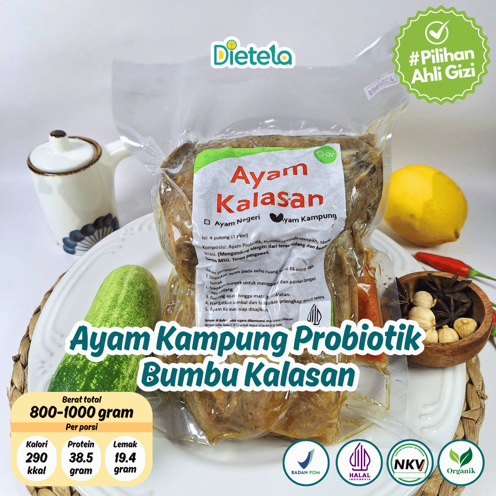

Ayam Sehat Organik Kampung Kalasan Siap Masak - Tinggi Zat Besi & Rendah Lemak