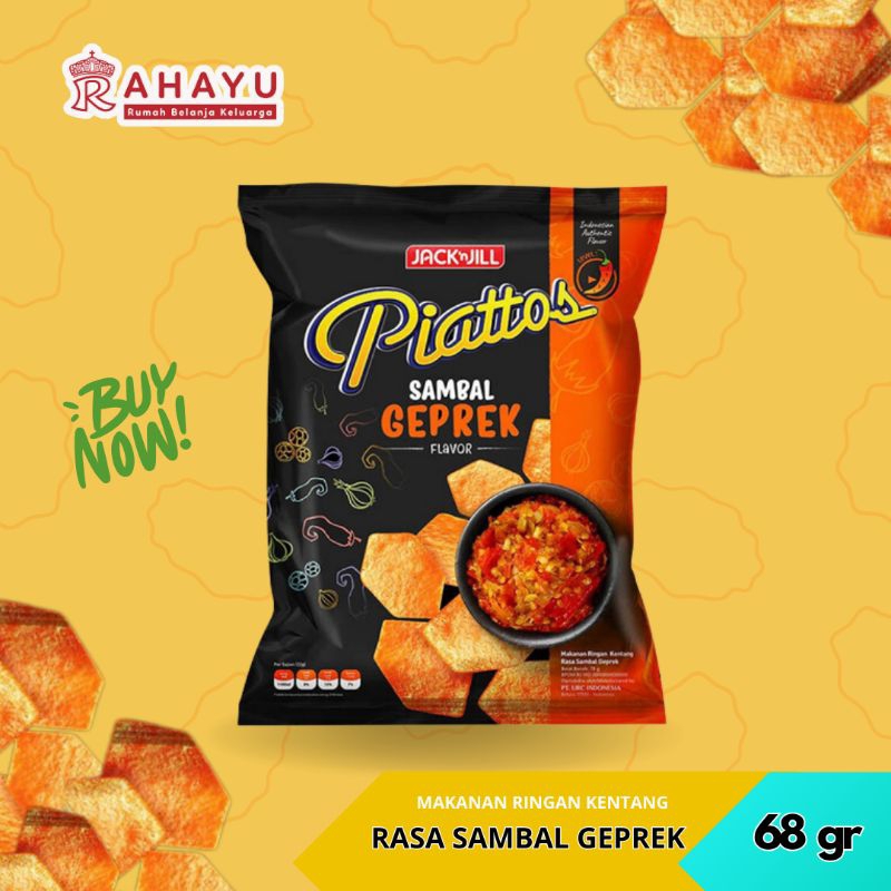 

SNACK PIATOS SAMBAL GEPREK 68 GR