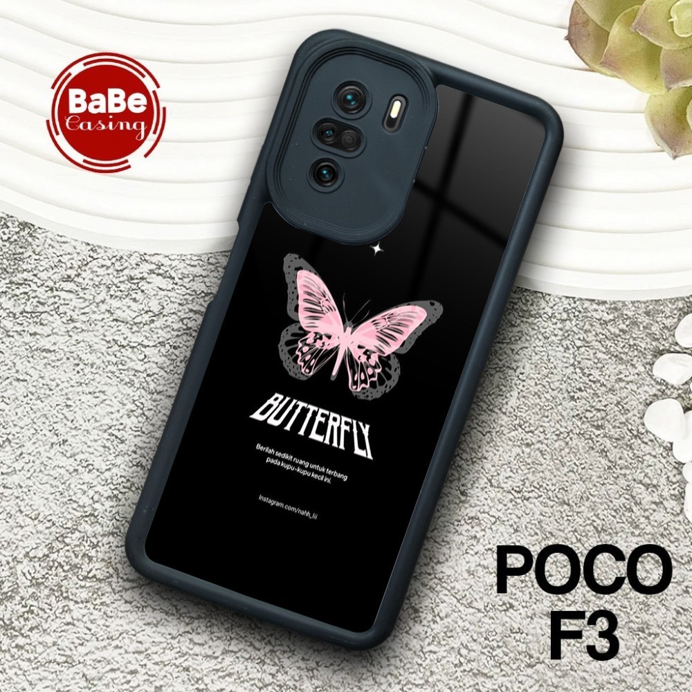 Case Poco F3 Terbaru Butterfly Casing Foco F3 Hardcase Premium Glosy Softcase Glosy Termurah Terlari