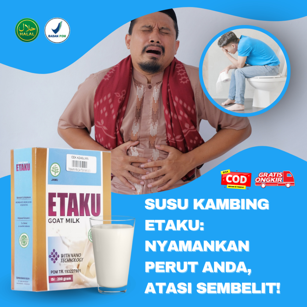 

Susu Etaku 100% Original Susu Kambing Pelancar BAB Sembelit Nyeri Perut Susah BAB Sakit BAB Kotoran Keras Perut Kembung