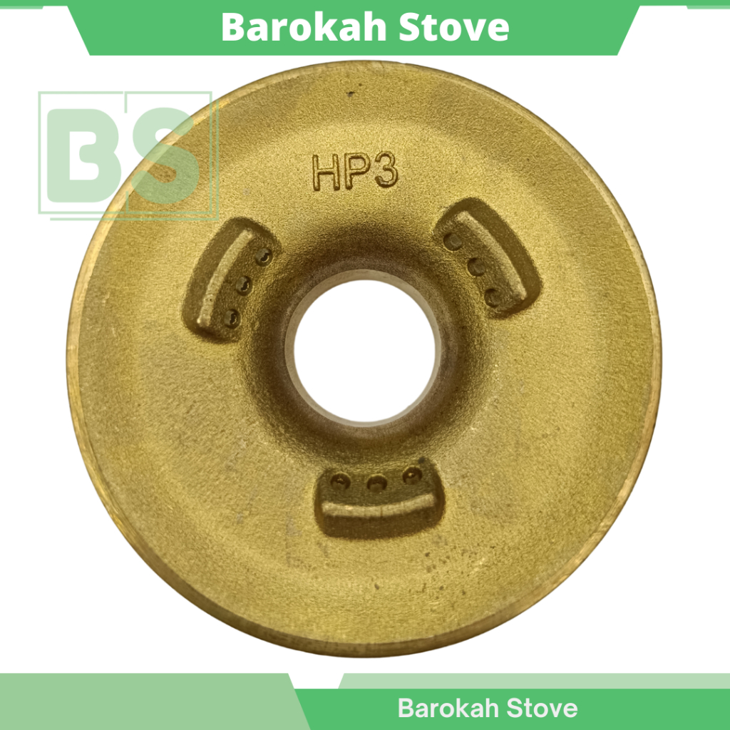 Burner HP3 Original Tebal / Original Tungku Api / Pengapian / Kuningan Kompor Gas Hitachi HP3 Origin