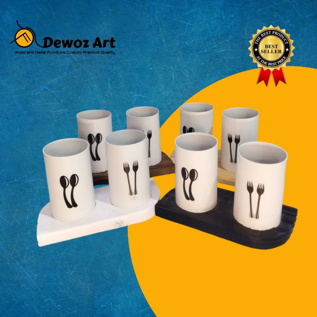 tempat sendok/tempat sendok garpu/tempat sendok estetik/rak sendok/Tempat