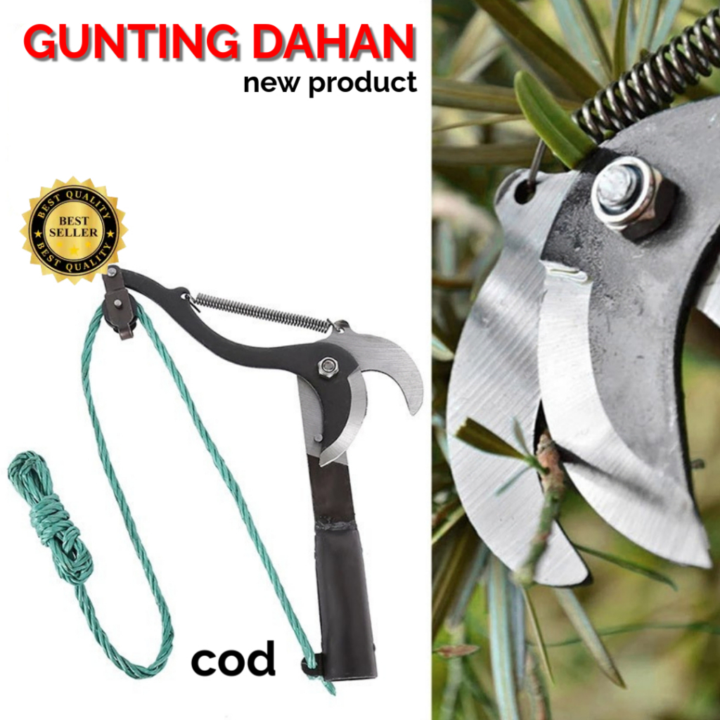 ALAT GUNTING RANTING TINGGI GUNTING PISAU POTONG DAHAN RANTING POHON TARIK TALI KONGDO Gunting Dahan