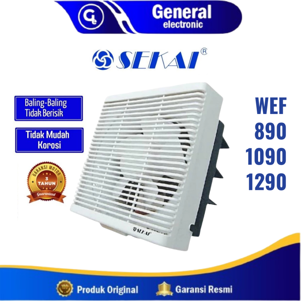 Exhaust / Hexos / Heksos Fan SEKAI WEF-890 - WEF-1090 - WEF-1290 Wall Fan