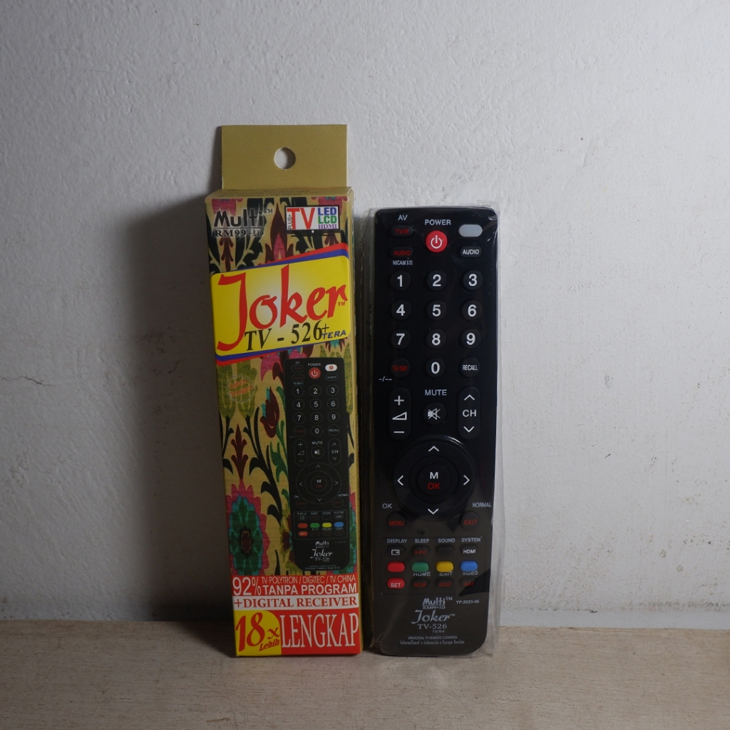 Remote Multi TV Murah Joker TV-512+Tera