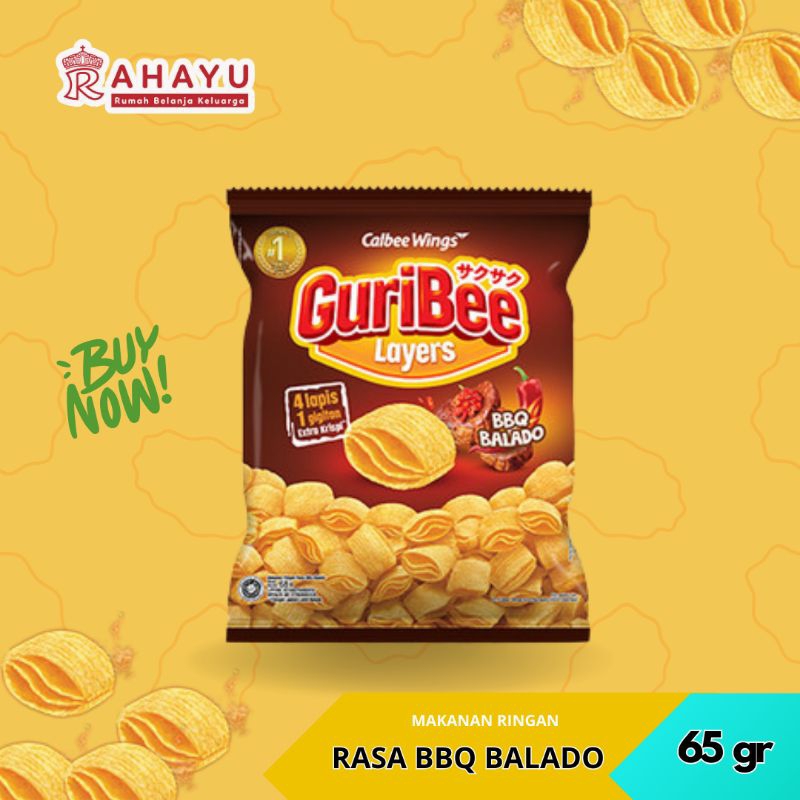 

GURIBEE LAYERS BBQ BALADO 65 GR