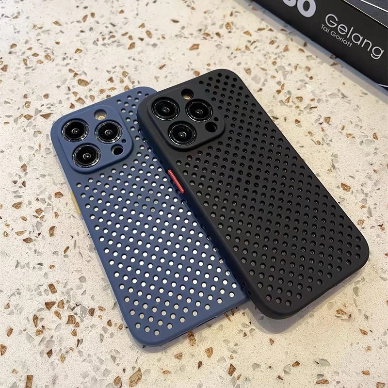 Soft Case Breathable Net Jaring Bolong iPhone Xs Xr 11 13 Mini 14 Plus Pro Max