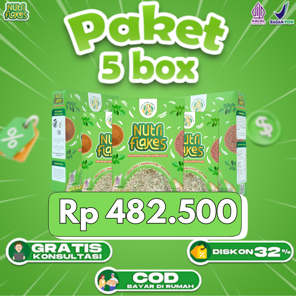 

Nutriflakes Bantu Menjaga Lambung & Mengatasi Asam Lambung Serta Gerd Anda