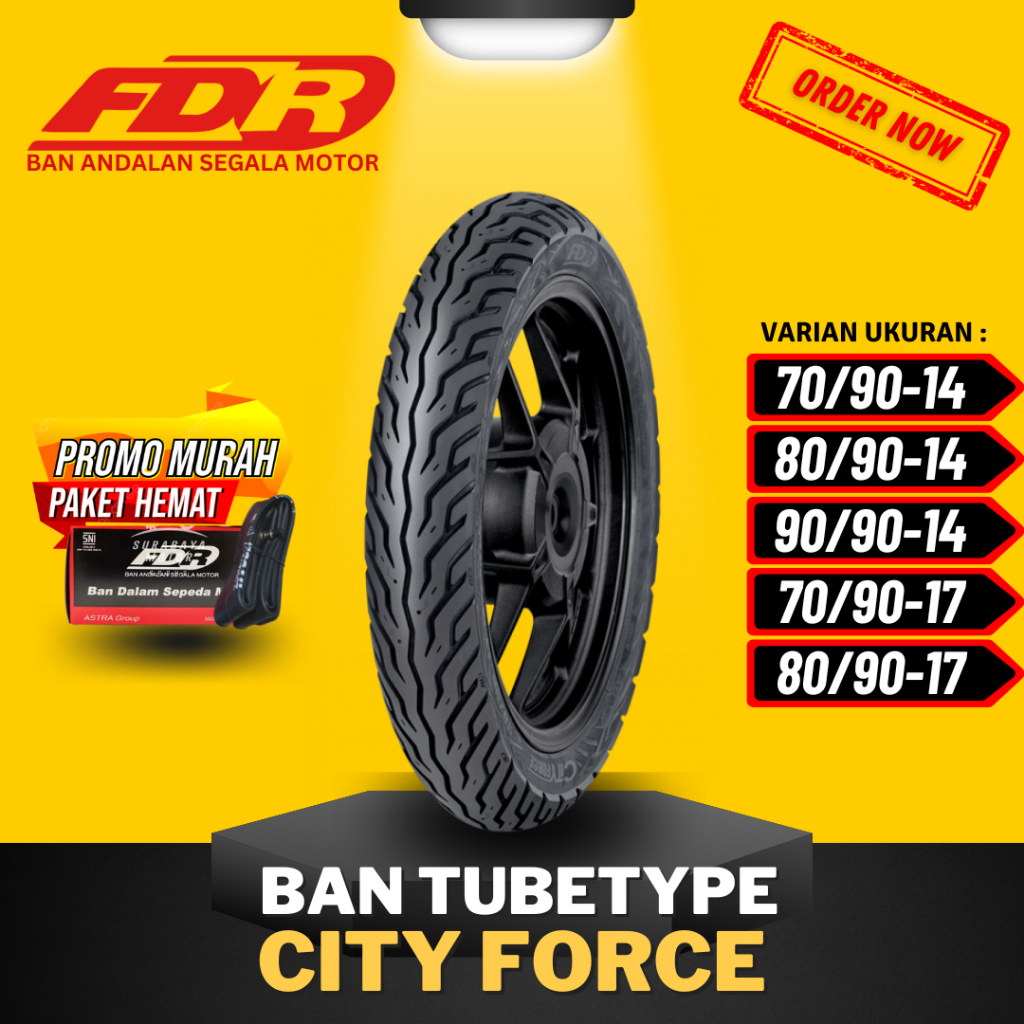 [READY COD] BAN FDR CITY FORCE TUBETYPE RING 17 RING 14 / BAN FDR TUBETYPE CITY FORCE TT RING 17 & R