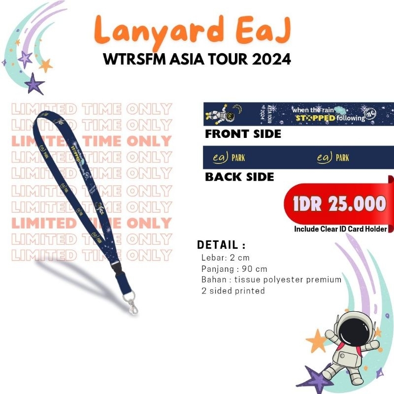 

[READY STOK] Lanyard ID Card eaJ "When The Rain Stopped Following Me" Asia Tour 2024