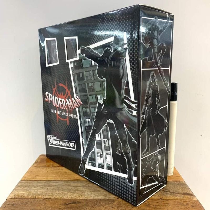 mainan figure spiderman Sentinel noir detail artikulasi recast tinggi sekitar 6 inch JBEwotHKH #spid