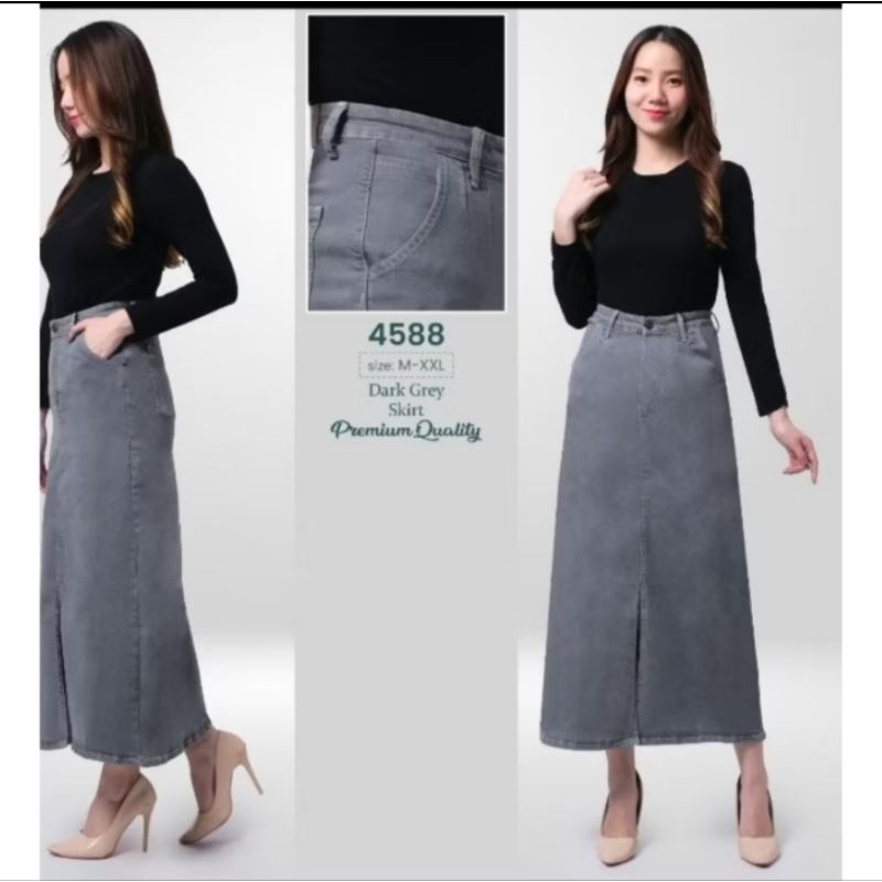 ROK JEANS SPAN // ROK JEANS SCTRET // ROK JEANS TERBARU 2024 // JUMBO