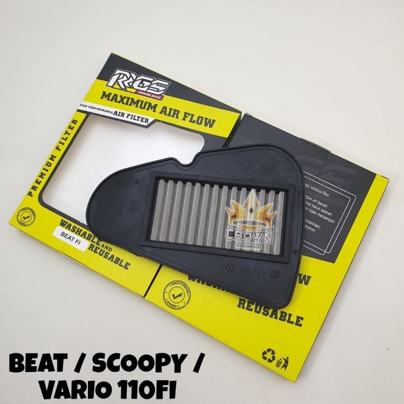 Filter Saringan Udara Hawa RRGS Beat / Scoopy / Spacy / Vario 110FI