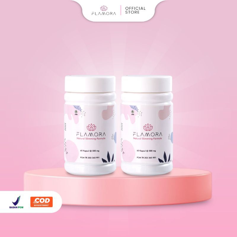 Flamora Slimming 60 Kapsul Asli Obat Pelangsing Badan Original Herbal BPOM