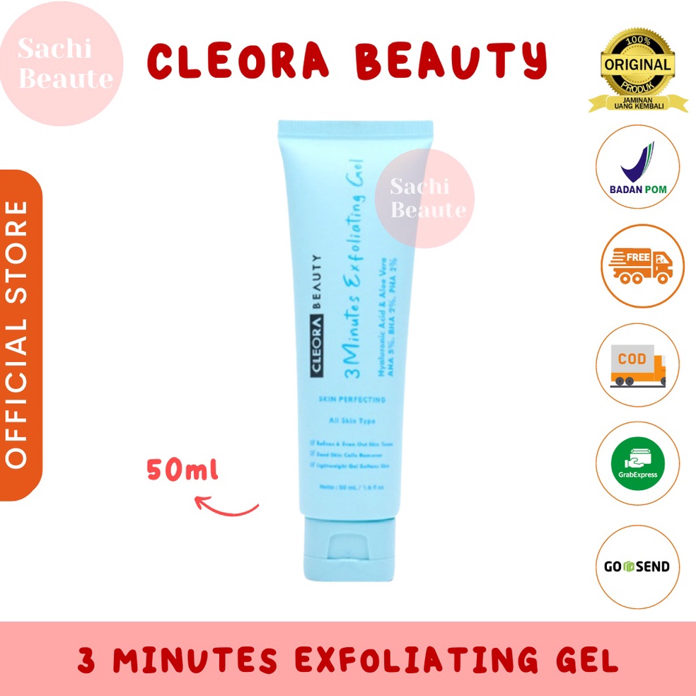 Cleora 3 Minutes Exfoliating Gel Cloera Beauty Exfo KODE V3B4