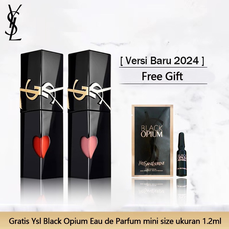 Versi Baru 224  YSL Lip Gloss  The Inks Vinyl Cream Lip Stain 55ml  Lipstik  Lip Tint KODE B1G3