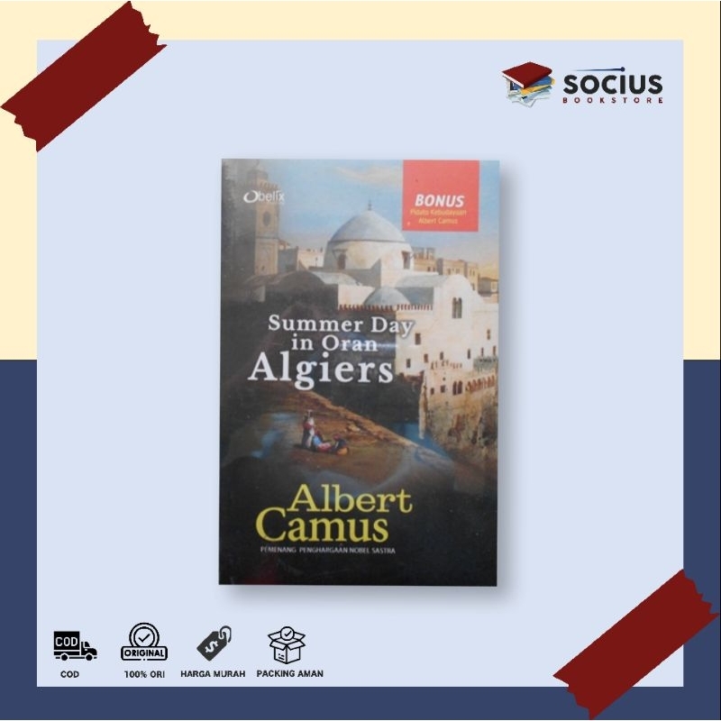 BUKU FILSAFAT [ ORIGINAL ] SUMMER DAY IN ORAN ALGIERS - ALBERT CAMUS - OBELIX PUBLISHING - SOCIUS BO