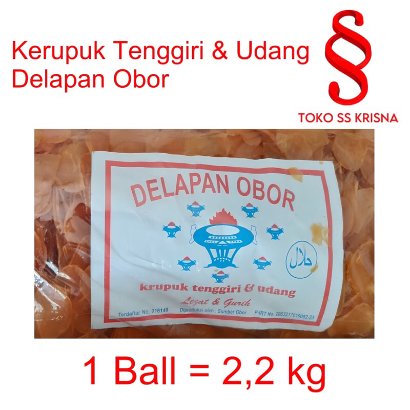 

Kerupuk Tenggiri & Udang Delapan Obor 3,5kg