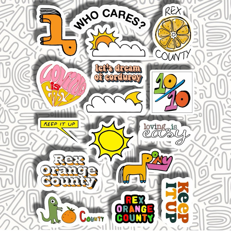 

Stiker Case Rex Orange County || Sticker Music Band Indie