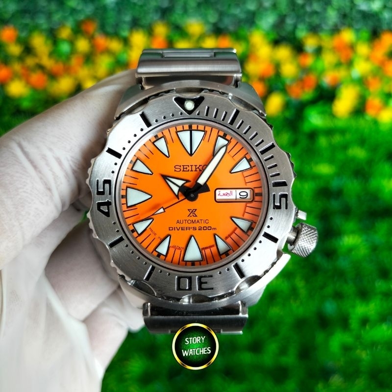 SEIKO JDM Exclusive SRP309 SRP309J1 SRP309J2 Monster Dracula Aka Orange Fang Gen2 Automatic Diver Di