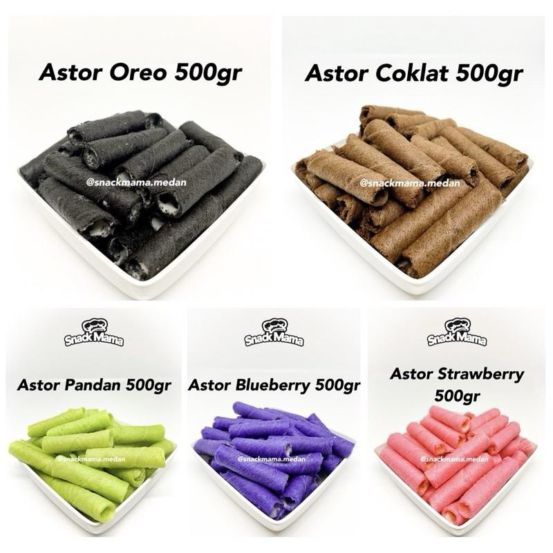 

[500GR] ASTOR ROLL OREO / COKLAT / PANDAN / BLUEBERRY / STRAWBERRY