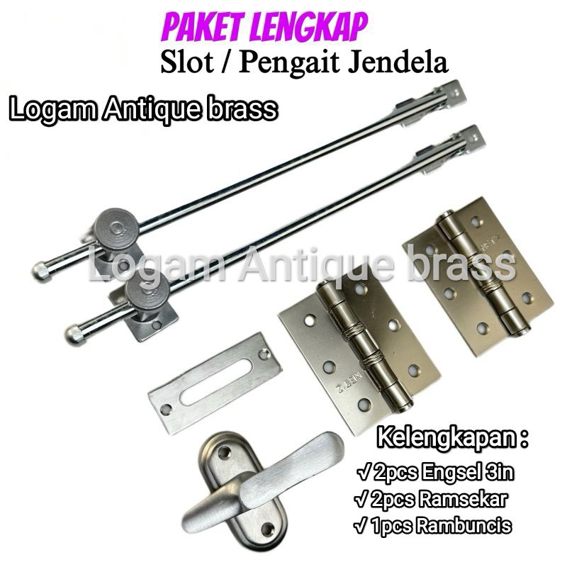 Paket lengkap Hak angin jendela pintu cantolan jendela rumah